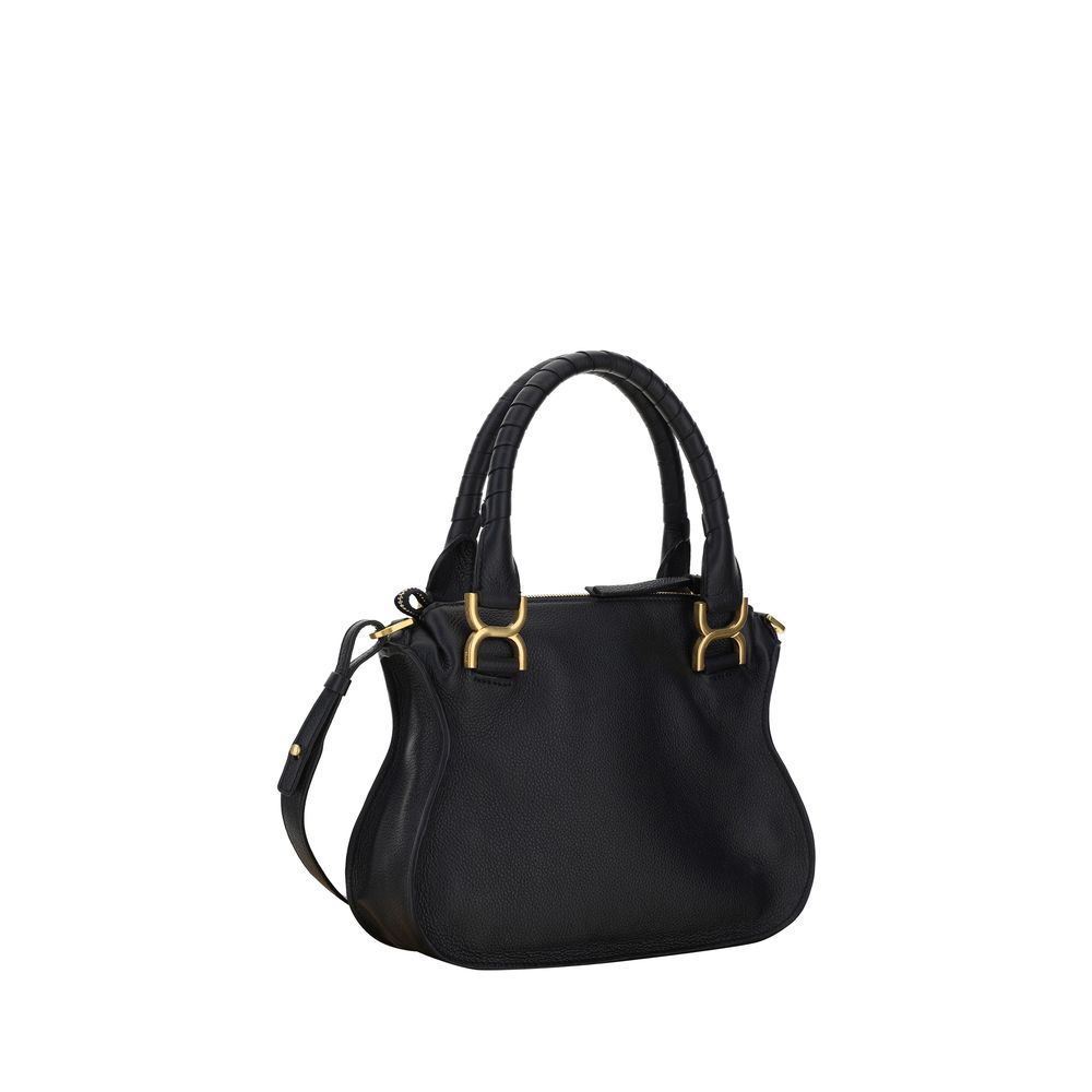 Chloé Black Calf Leather Bos Taurus Shoulder Bag – Artisanal Luxury