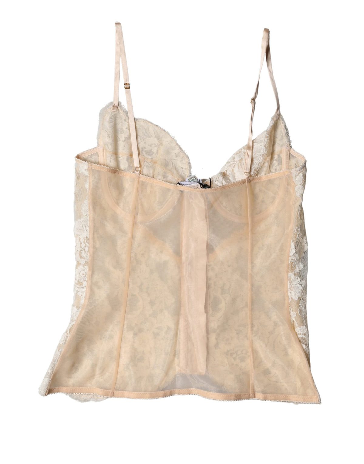 Indulge in the exquisite Dolce & Gabbana Beige Floral Lace Corset, a masterpiece of Italian craftsmanship that elevates your intimate wardrobe with timeless elegance and sensual allure.