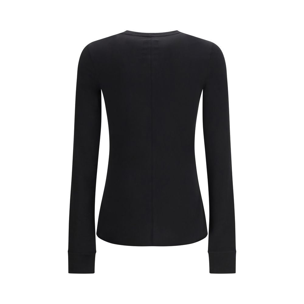 Discover the Moncler x Rick Owens Girder Long-Sleeved T-Shirt, a luxurious cotton masterpiece from SS26, blending avant-garde design with timeless elegance for the discerning individual.