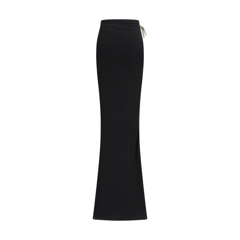 Discover the Moncler x Rick Owens Black Cotton Long Skirt, a fusion of exquisite craftsmanship and urban elegance, perfect for those who embody luxury and individuality.