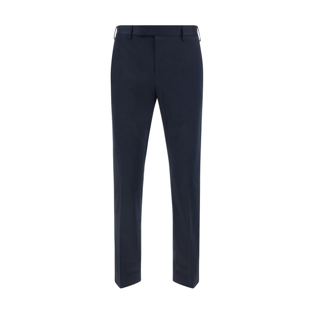 Elevate your wardrobe with PT Torino Blue Cotton Casual Pants, a masterpiece of 97% cotton and 3% elastane, blending sophistication and comfort for the discerning individual.