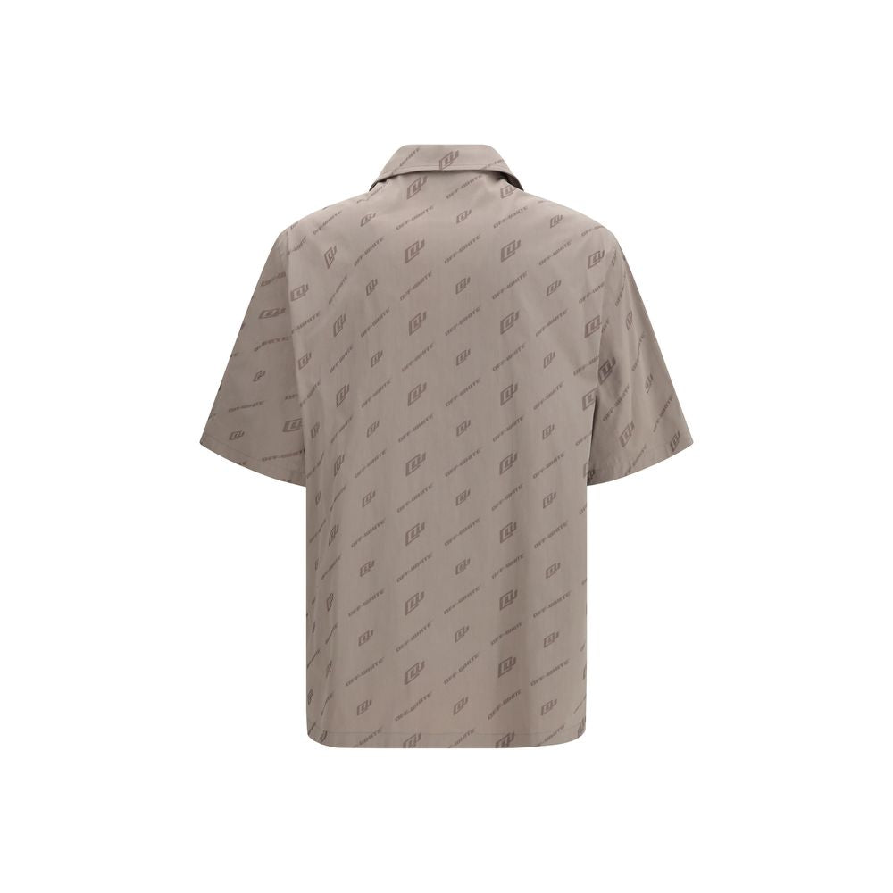 Experience the allure of Off-White's Beige Viscose Shortsleeve Shirt from SS26, where impeccable craftsmanship meets sophisticated elegance for the discerning individual.