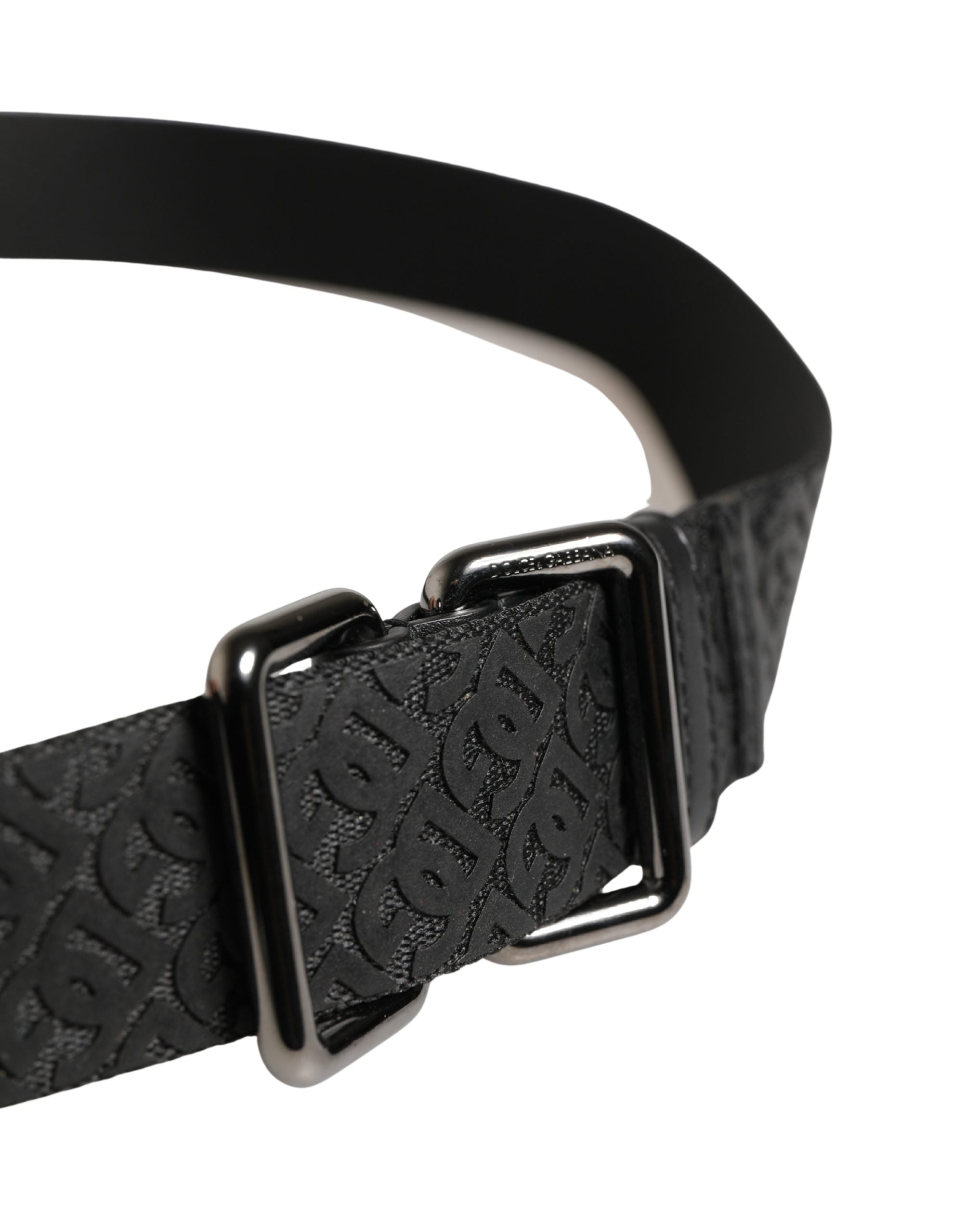 Dolce & Gabbana Black DG Logo Belt - Exquisite Luxury Accessory