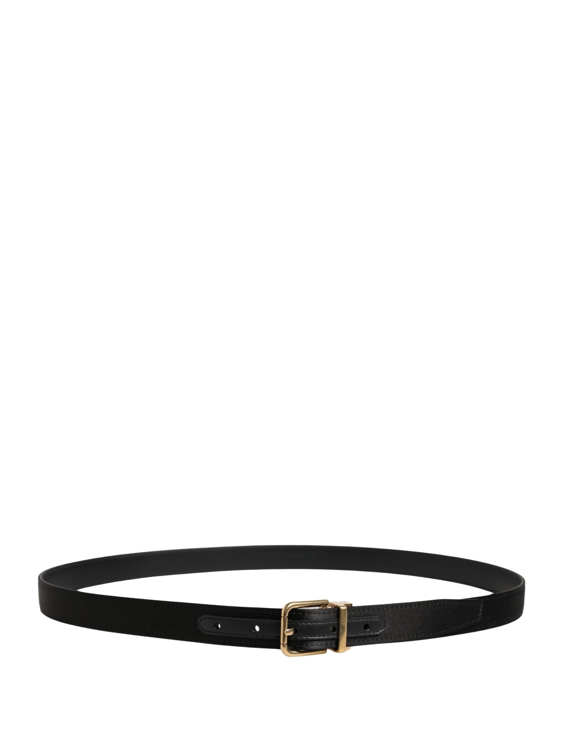 Elevate your style with the Dolce & Gabbana Men Black Classic Viscose Metal Buckle Belt, a masterpiece of Italian craftsmanship that embodies timeless elegance and sophistication.