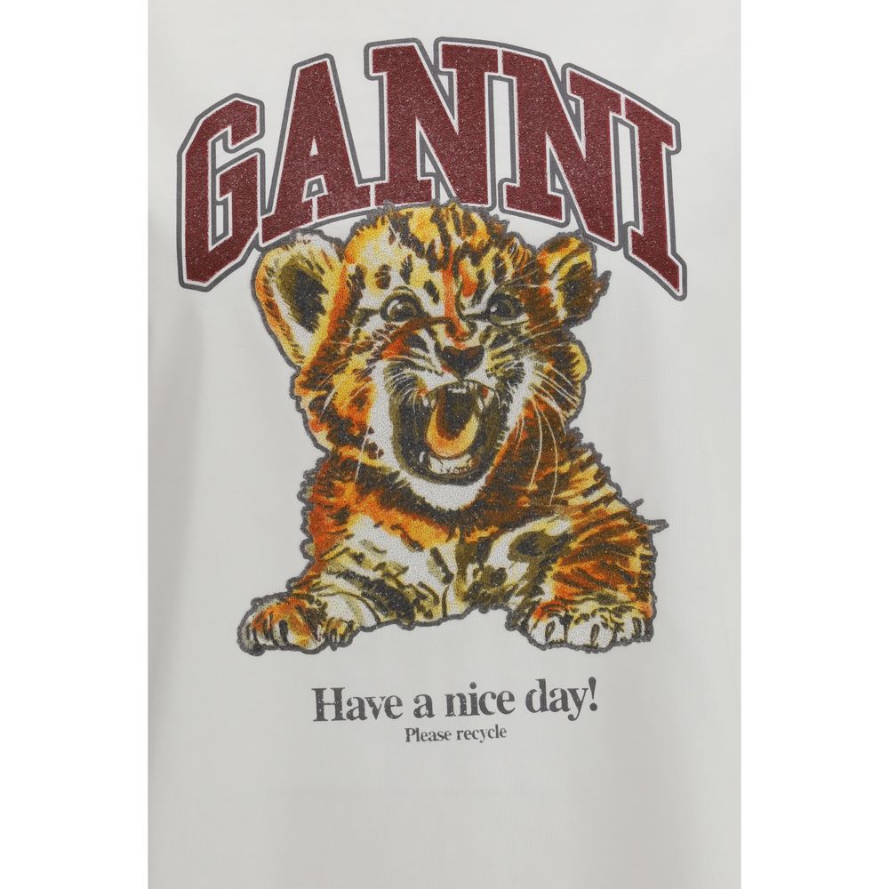 Ganni Beaded Tiger T-Shirt - Elevate Your Chic Wardrobe