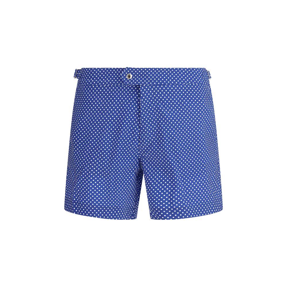 Tom Ford Blue Polyester Shorts - Effortless Elegance for All