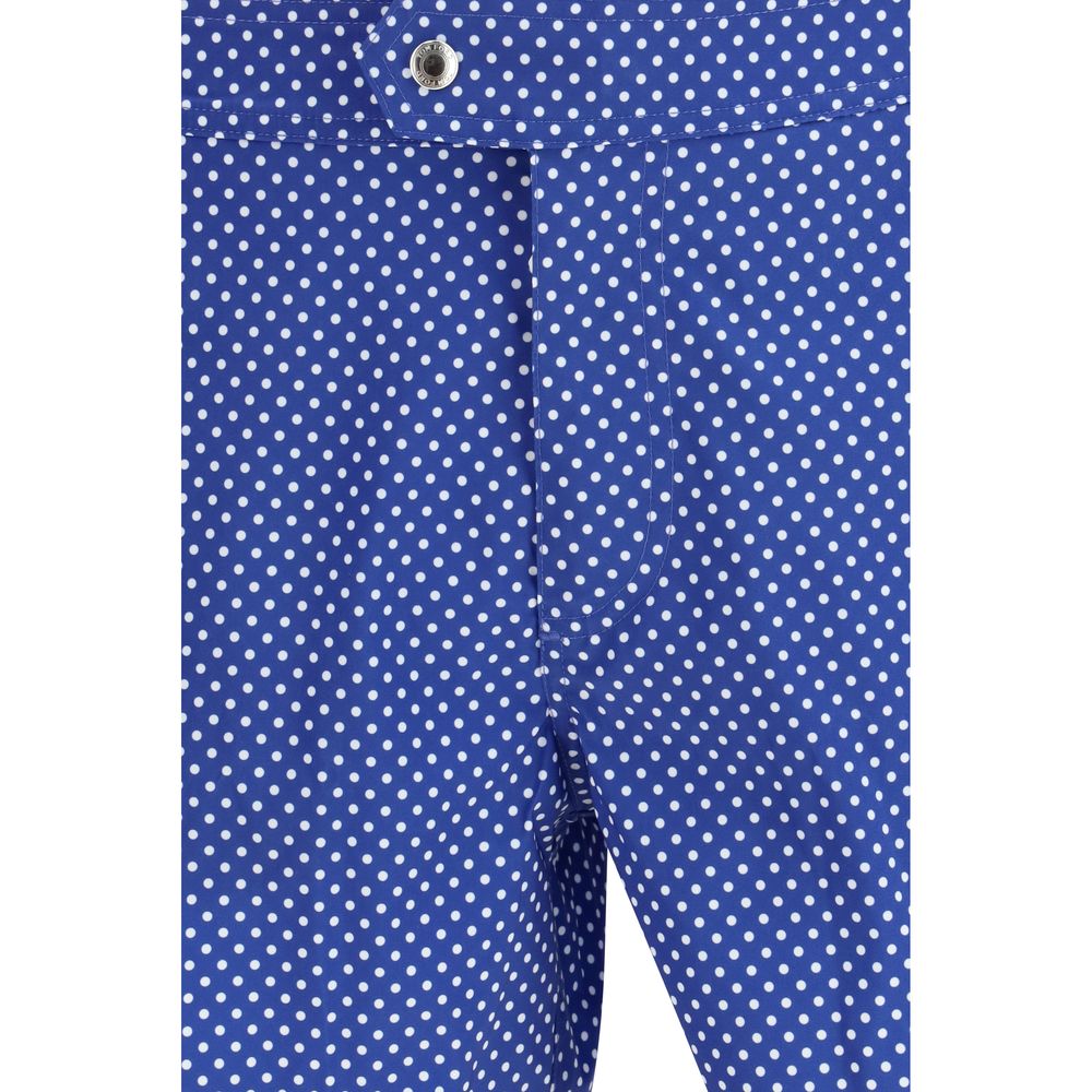 Tom Ford Blue Polyester Shorts - Effortless Summer Elegance