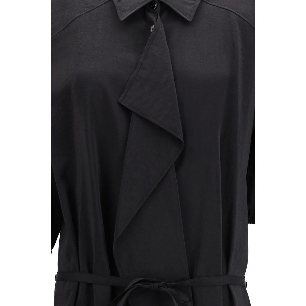 Lemaire Black Silk Casual Dress