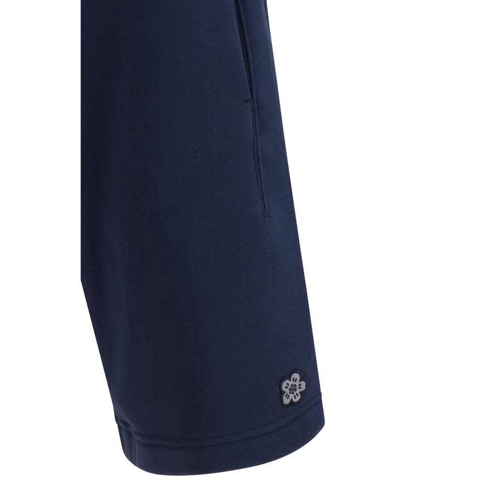 Kenzo Blue Cotton Bermuda Shorts - Elevate Your Luxe Wardrobe