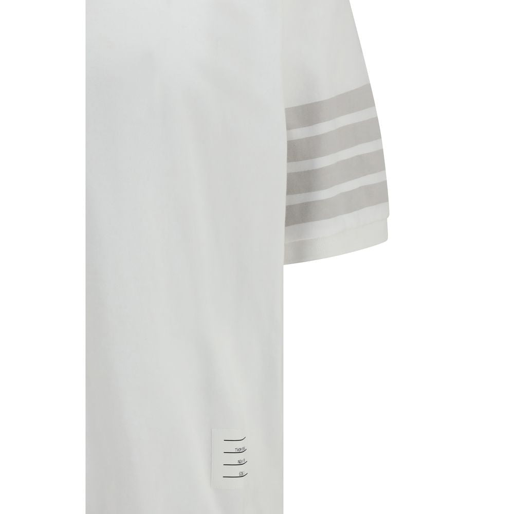 Thom Browne White Cotton Polo Shirt - Timeless Luxury Redefined