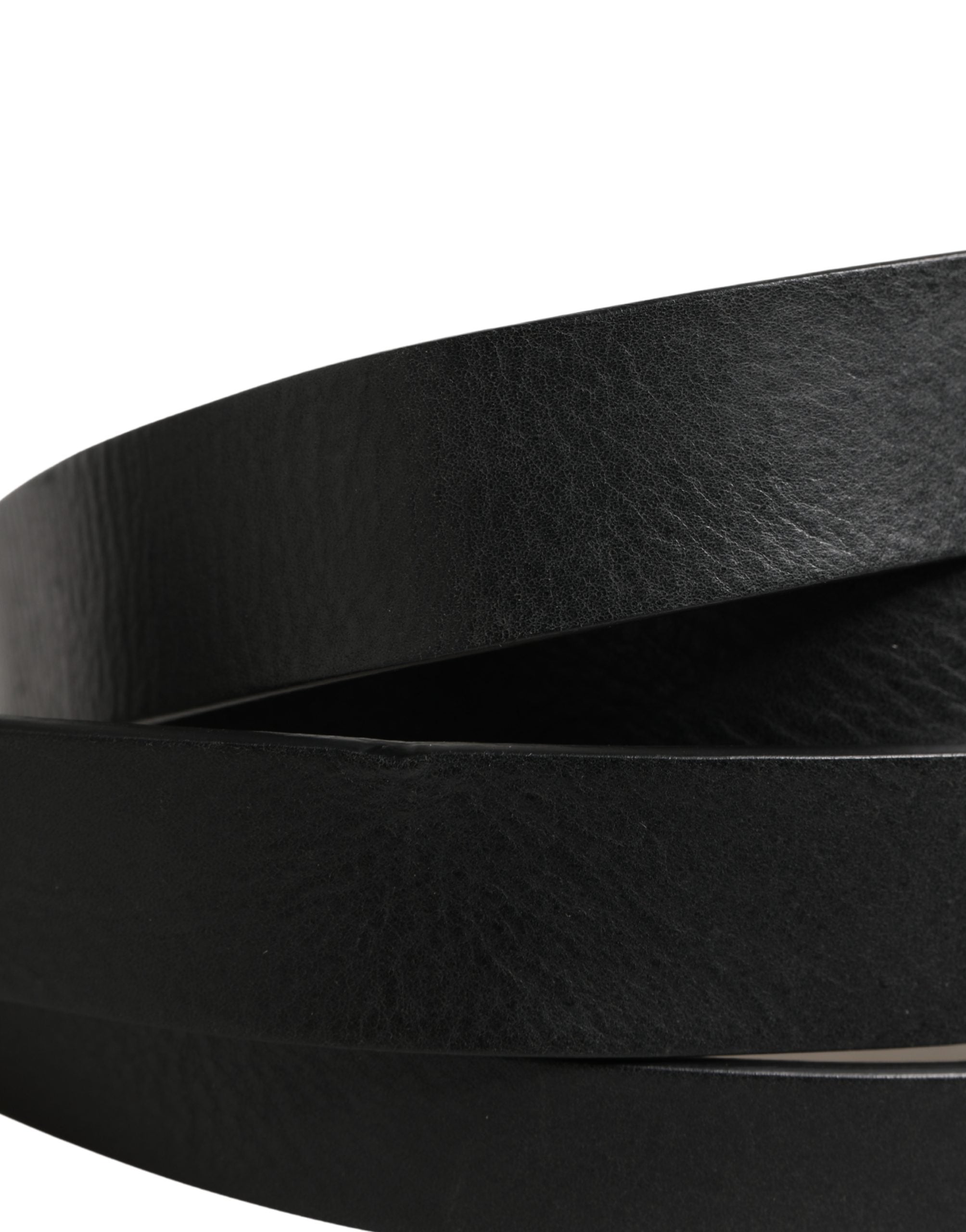 Experience the allure of Dolce & Gabbana's Black Double Strap Leather Silver Buckle Belt, a testament to Italian craftsmanship and timeless elegance, perfect for the discerning individual.