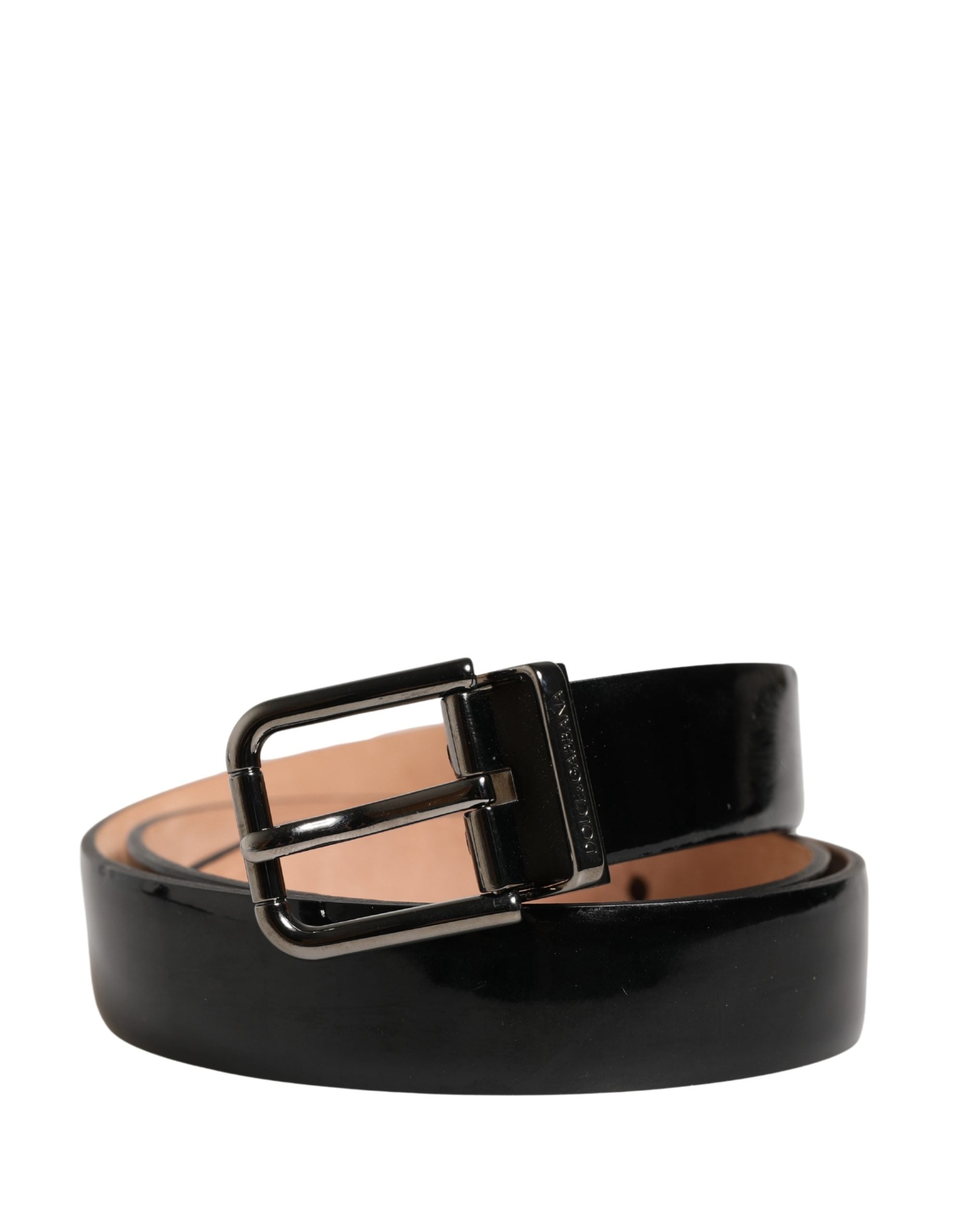 Elevate your style with the Dolce & Gabbana Men Black Classic Leather Metal Buckle Belt, a timeless accessory crafted from premium calf leather, embodying luxury and sophistication.