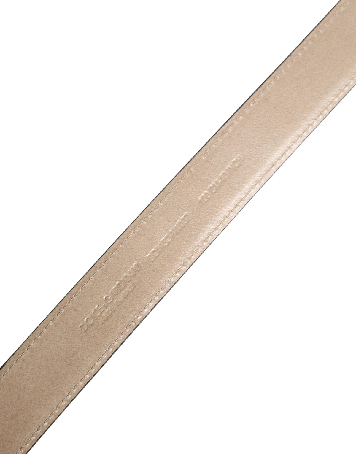 Dolce & Gabbana Beige Woven Leather Belt - Timeless Luxury