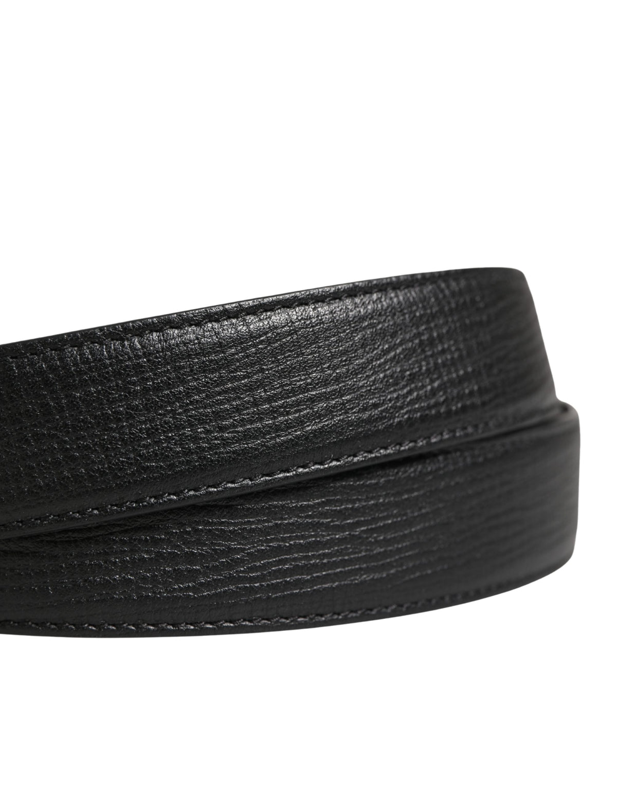 Dolce & Gabbana Black Leather Belt - Timeless Luxury Accessory
