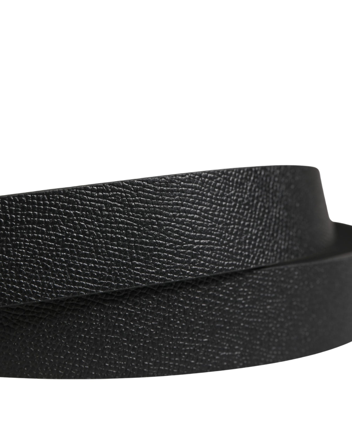 Dolce & Gabbana Black Calf Leather Metal Buckle Belt - Luxury Statement