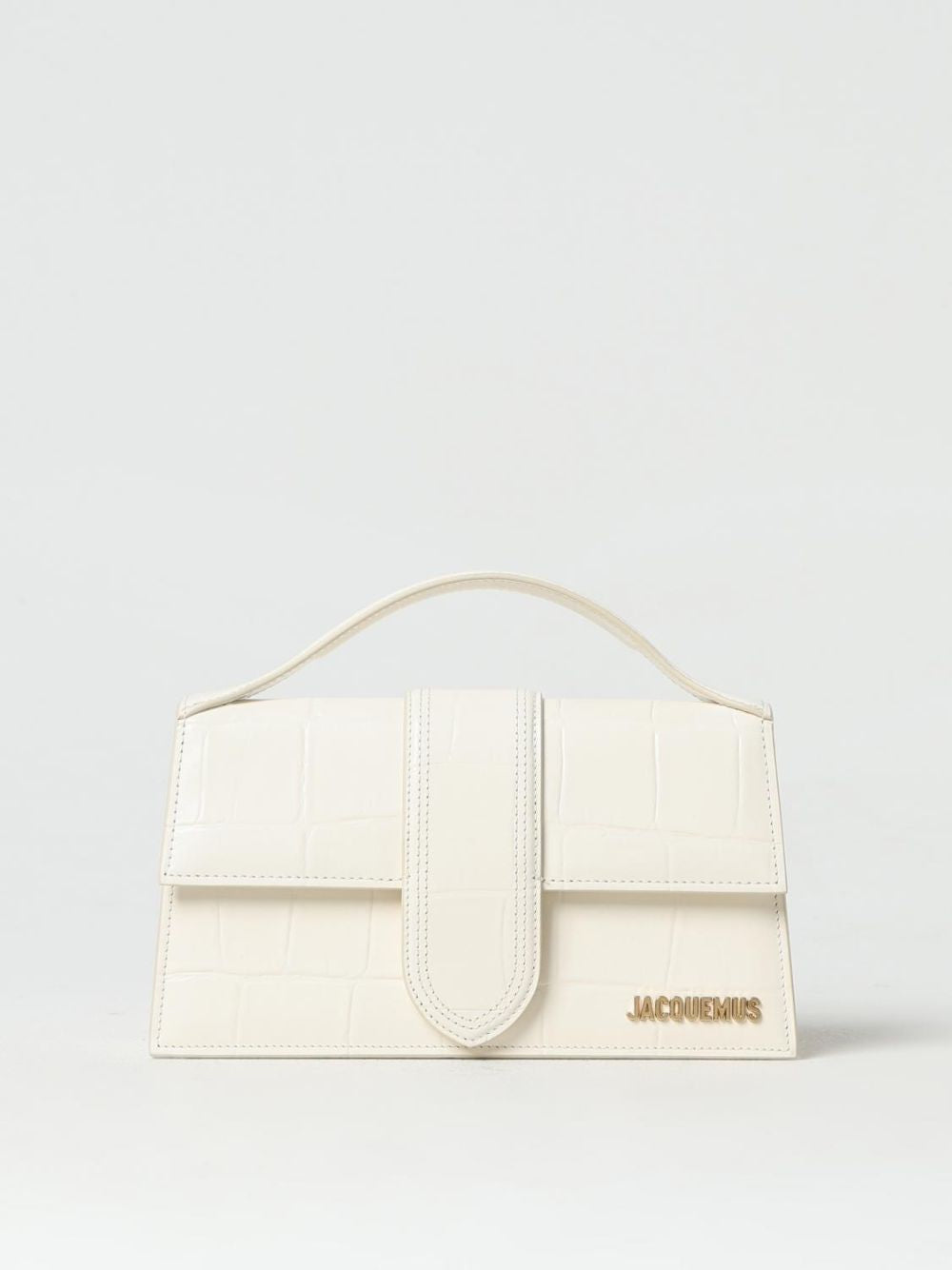 Jacquemus Ivory Cocco Le Grand Bambino Handbag - Exquisite Luxury
