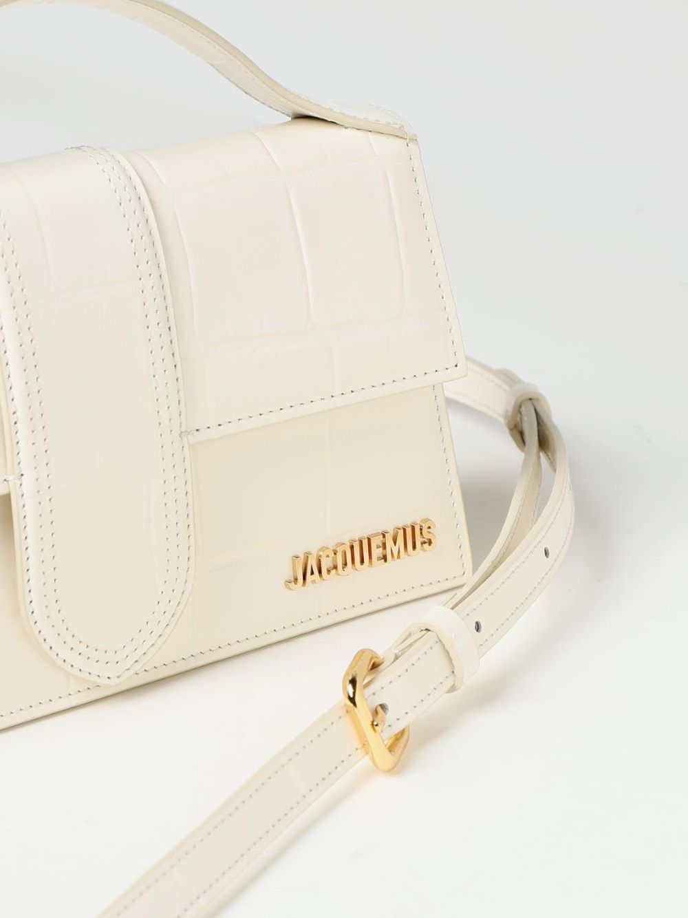 Jacquemus Ivory Cocco Le Grand Bambino Handbag - Exquisite Luxury