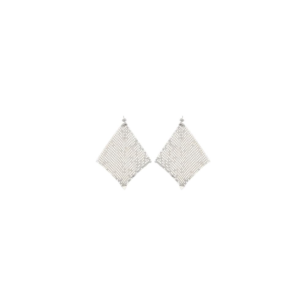 Rabanne Silver Brass Earrings - Timeless Luxury Accessory
