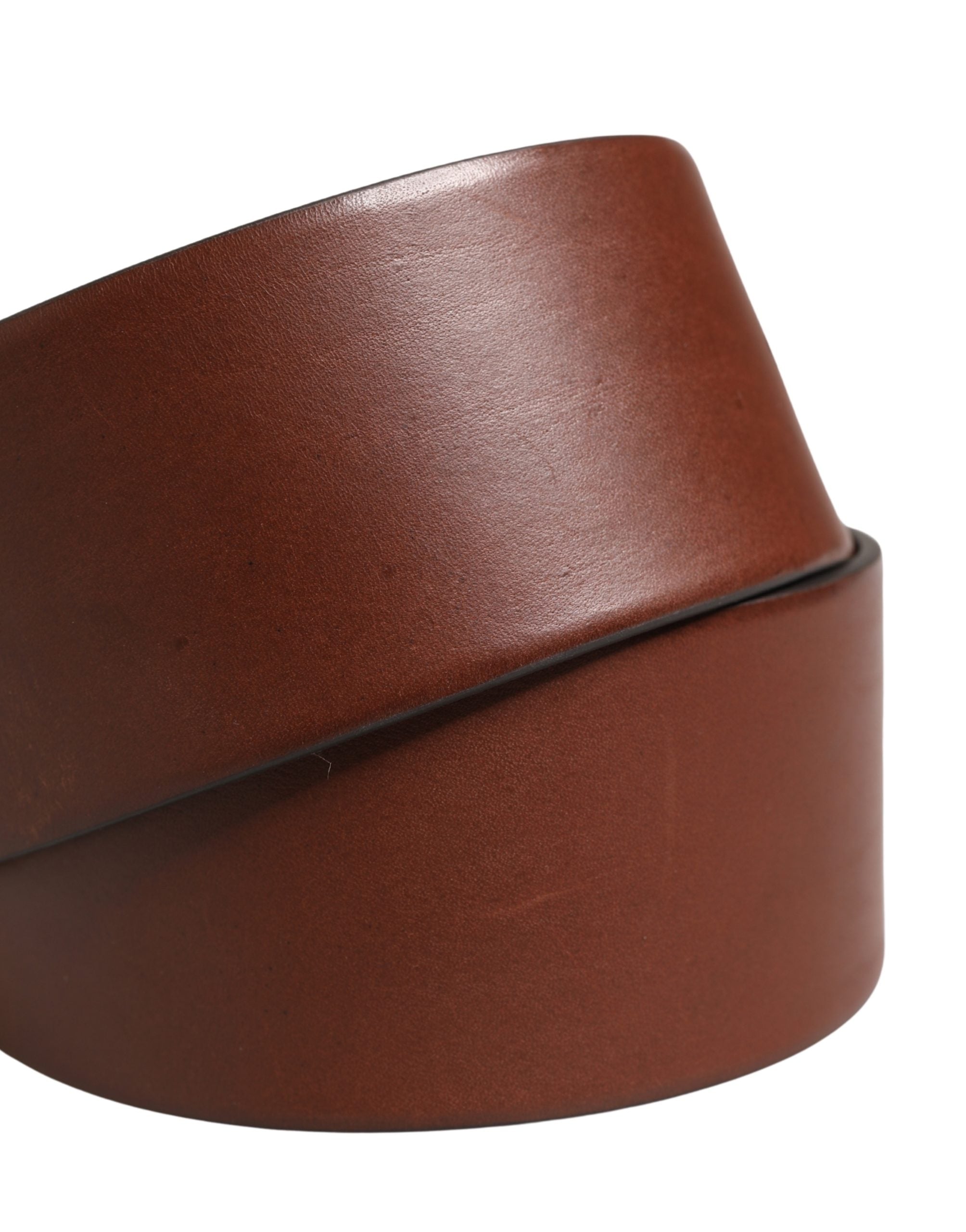 Dolce & Gabbana Brown Leather Wide Waist Belt – Luxury Couture