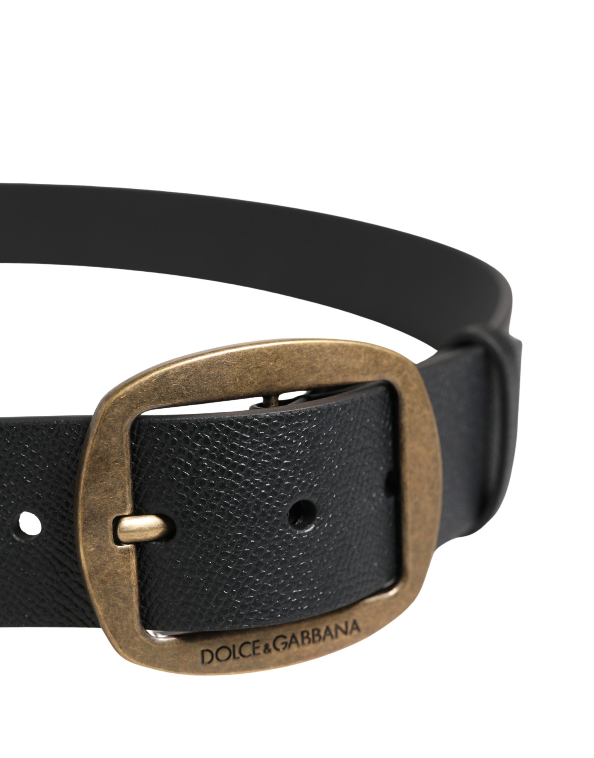 Dolce & Gabbana Classic Leather Belt - Artisanal Luxury Accessory