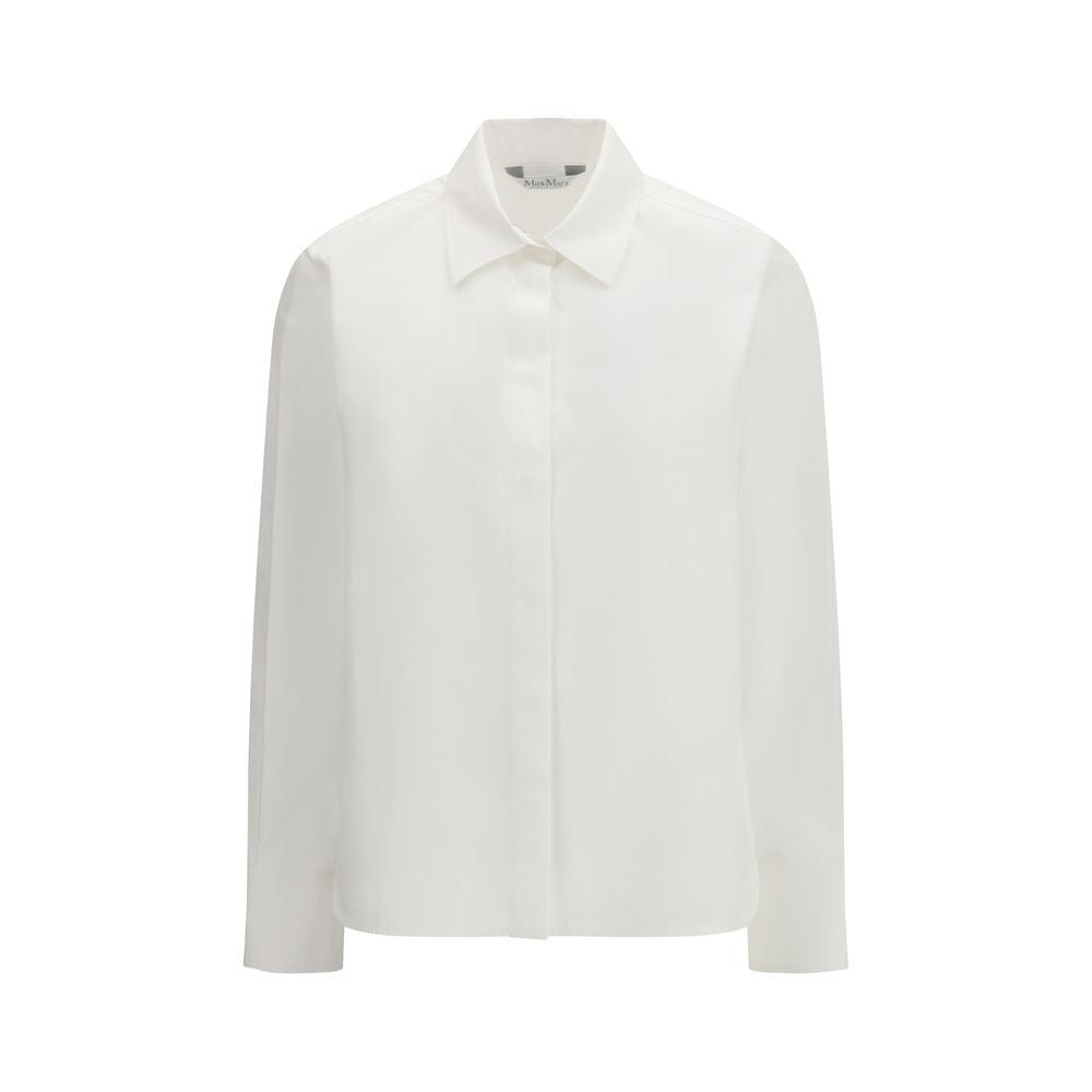 Max Mara White Cotton Shirt - Effortless Luxury for All