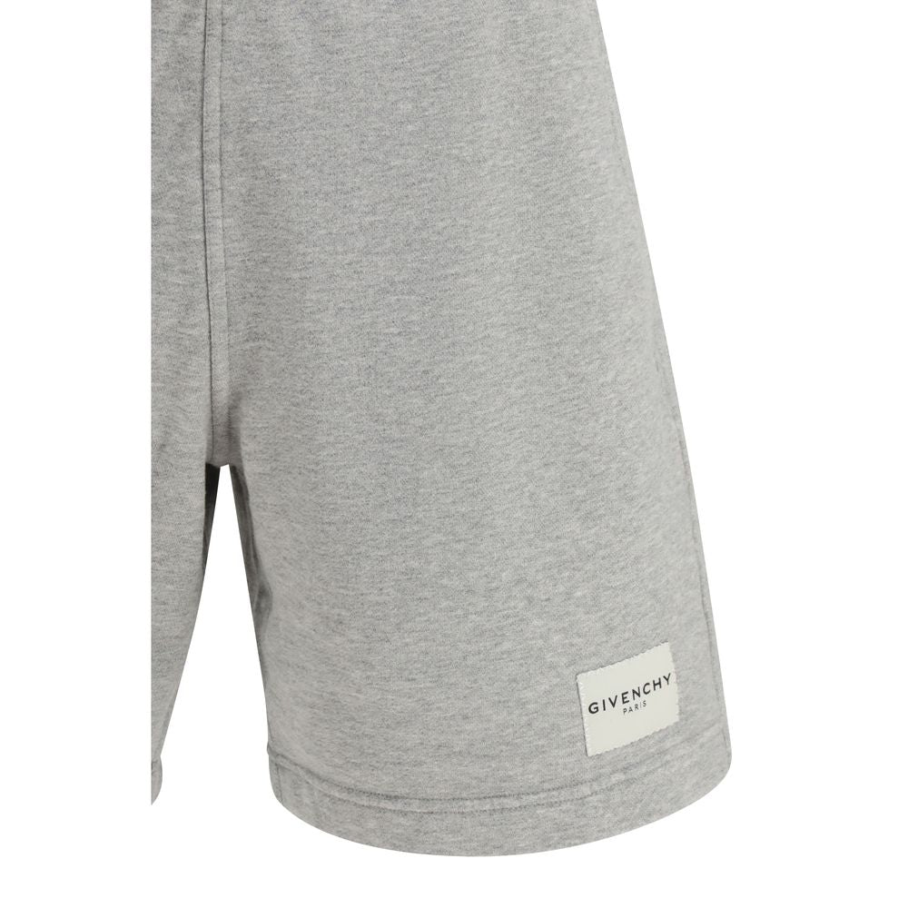 Givenchy Gray Cotton Bermuda Shorts - Luxe Designer Elegance