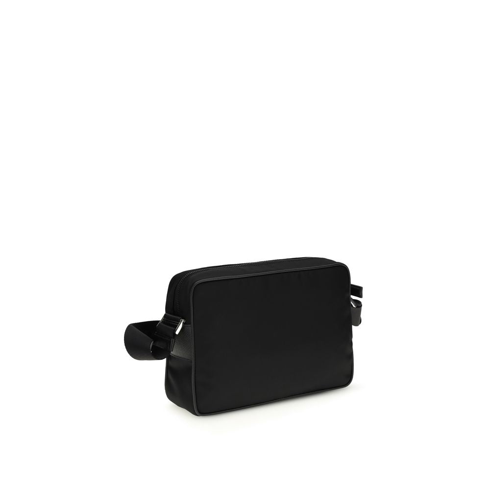 Discover the Prada Black Recycled Polyamide Shoulder Bag, a fusion of sustainable luxury and timeless elegance, perfect for the discerning individual.
