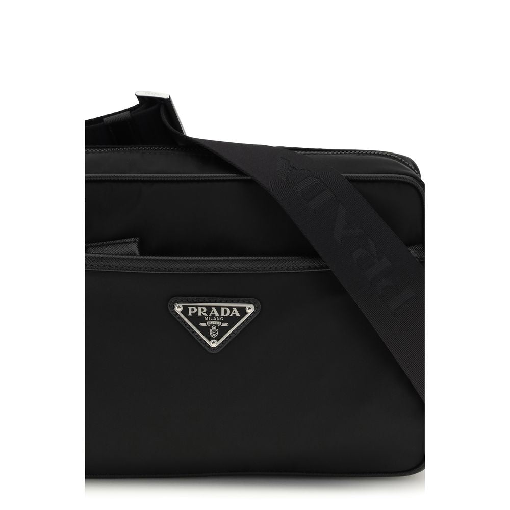 Discover the Prada Black Recycled Polyamide Shoulder Bag, a luxurious blend of sustainability and style, perfect for the discerning individual seeking timeless elegance.