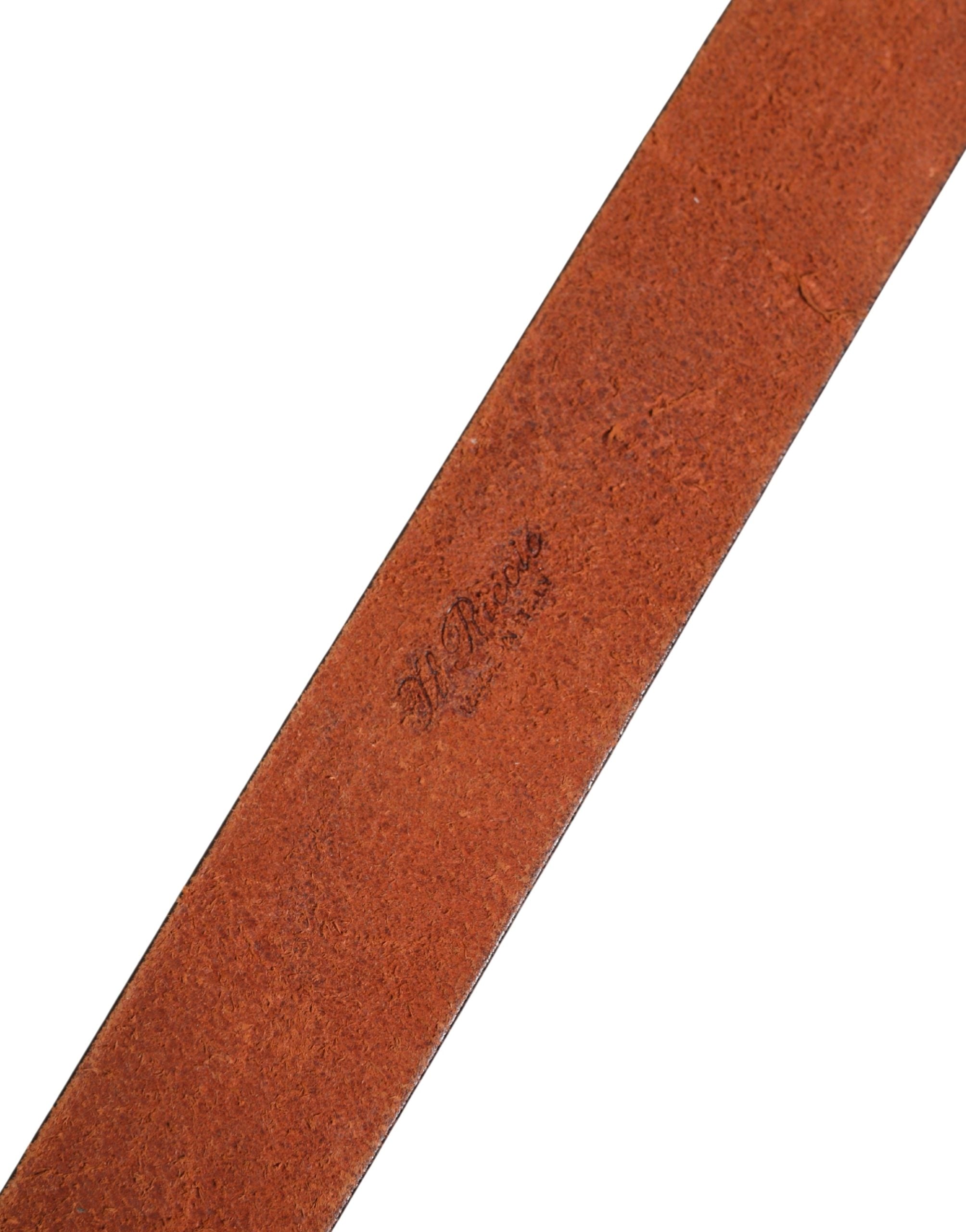 GF Ferre Bordeaux Wide Leather Waist Belt - Artisanal Luxury