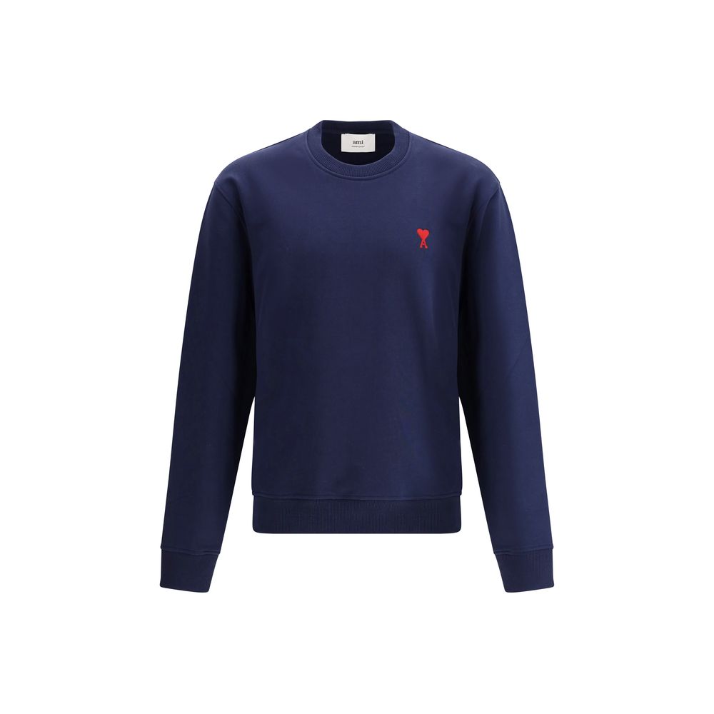 Ami Paris Blue Cotton Sweatshirt – Timeless Luxury Redefined