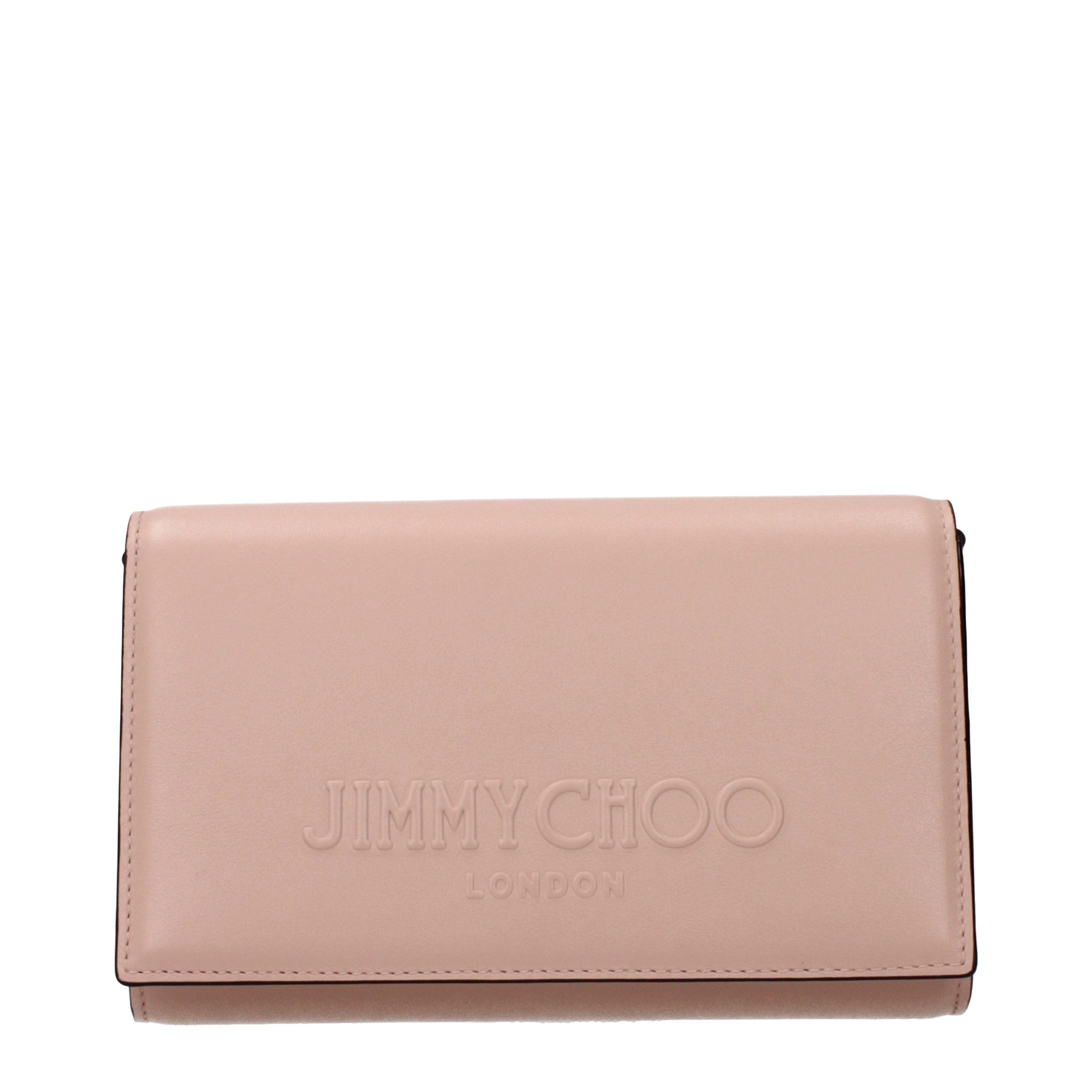 Discover the Jimmy Choo Pink Leather Clutch Bag, a handcrafted masterpiece of luxury and elegance, perfect for elevating your style at any glamorous occasion.