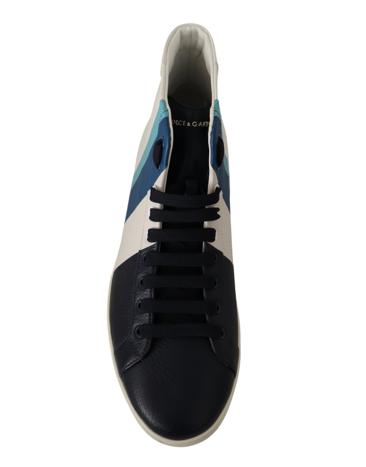 Dolce & Gabbana Multicolor Leather Mid Top Sneakers - Luxury Redefined