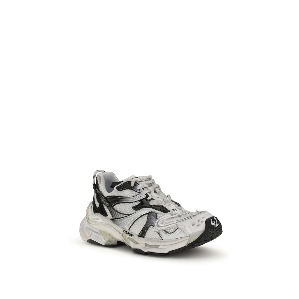 Experience the exquisite urban elegance of Balenciaga Gray Polyethylene Athletic Sneakers, where innovative craftsmanship meets avant-garde design for the discerning individual.