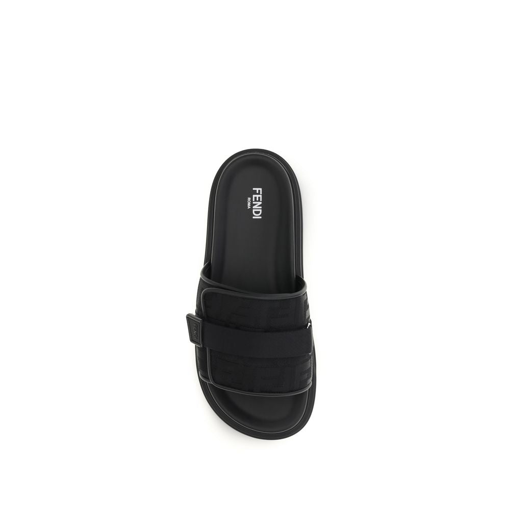 Fendi Black Polyamide Sandals