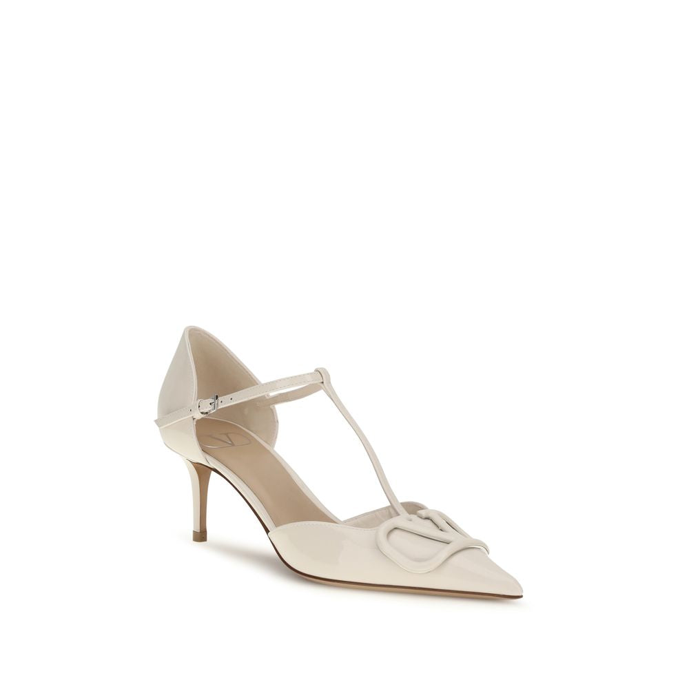 Valentino Garavani Black Calf Leather Bos Taurus High Heel Pumps