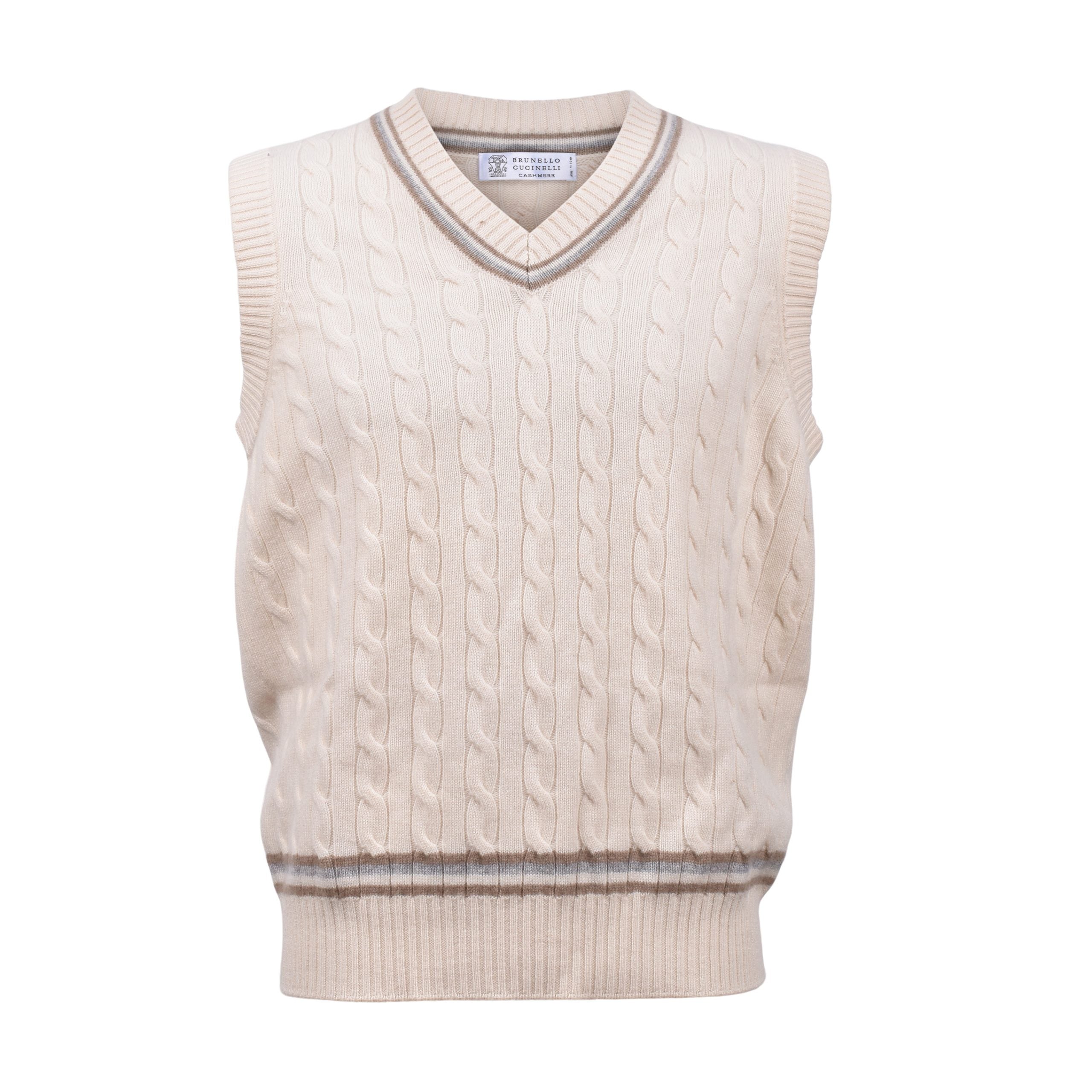 Brunello Cucinelli Beige Cashmere Cashmere Sweater