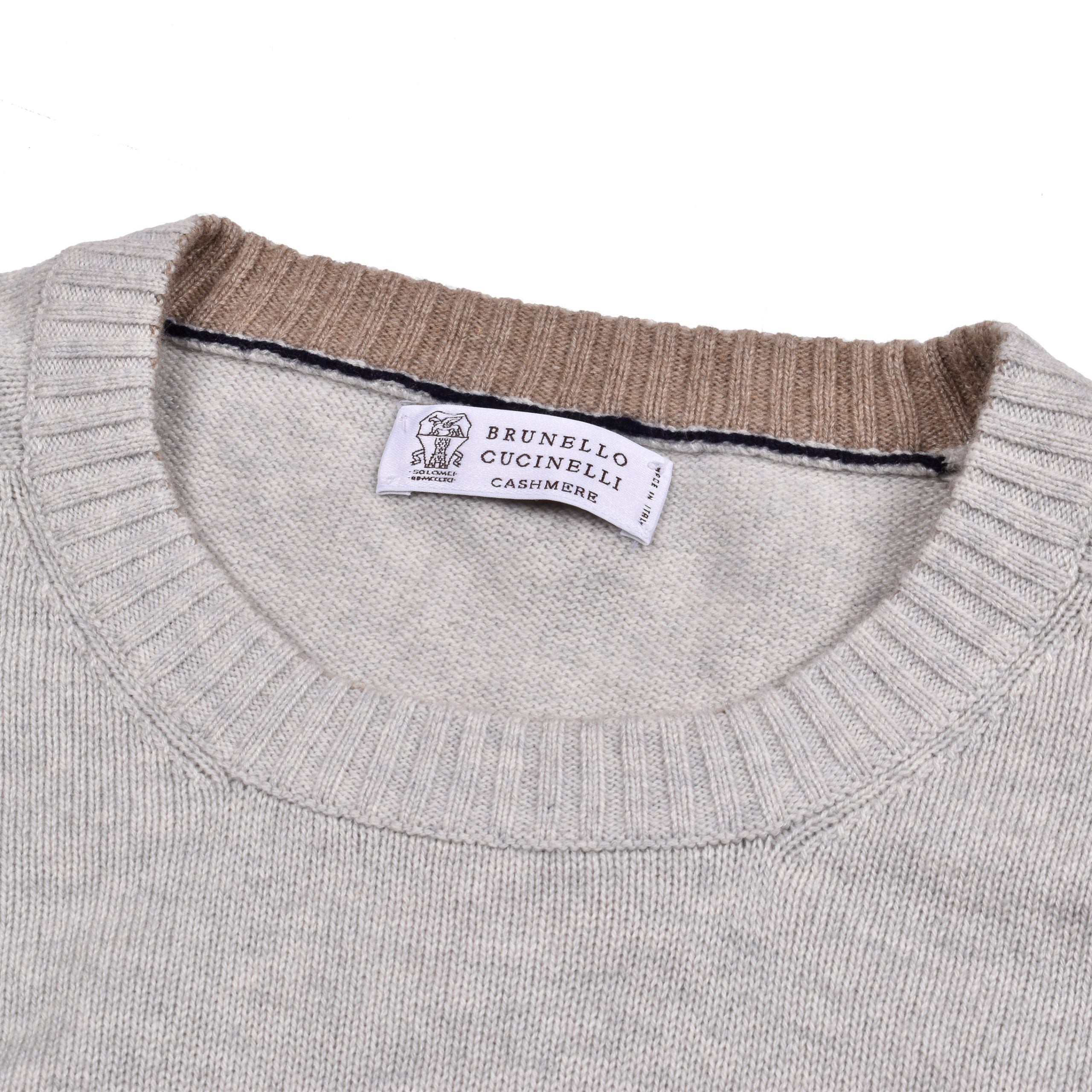 Brunello Cucinelli Bicolor Cashmere Cashmere Sweater