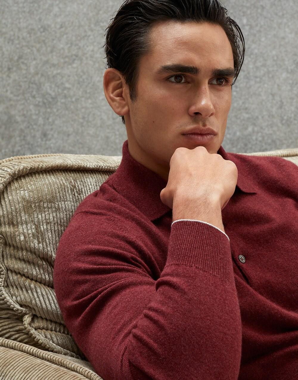 Brunello Cucinelli Red Cashmere Cashmere Sweater