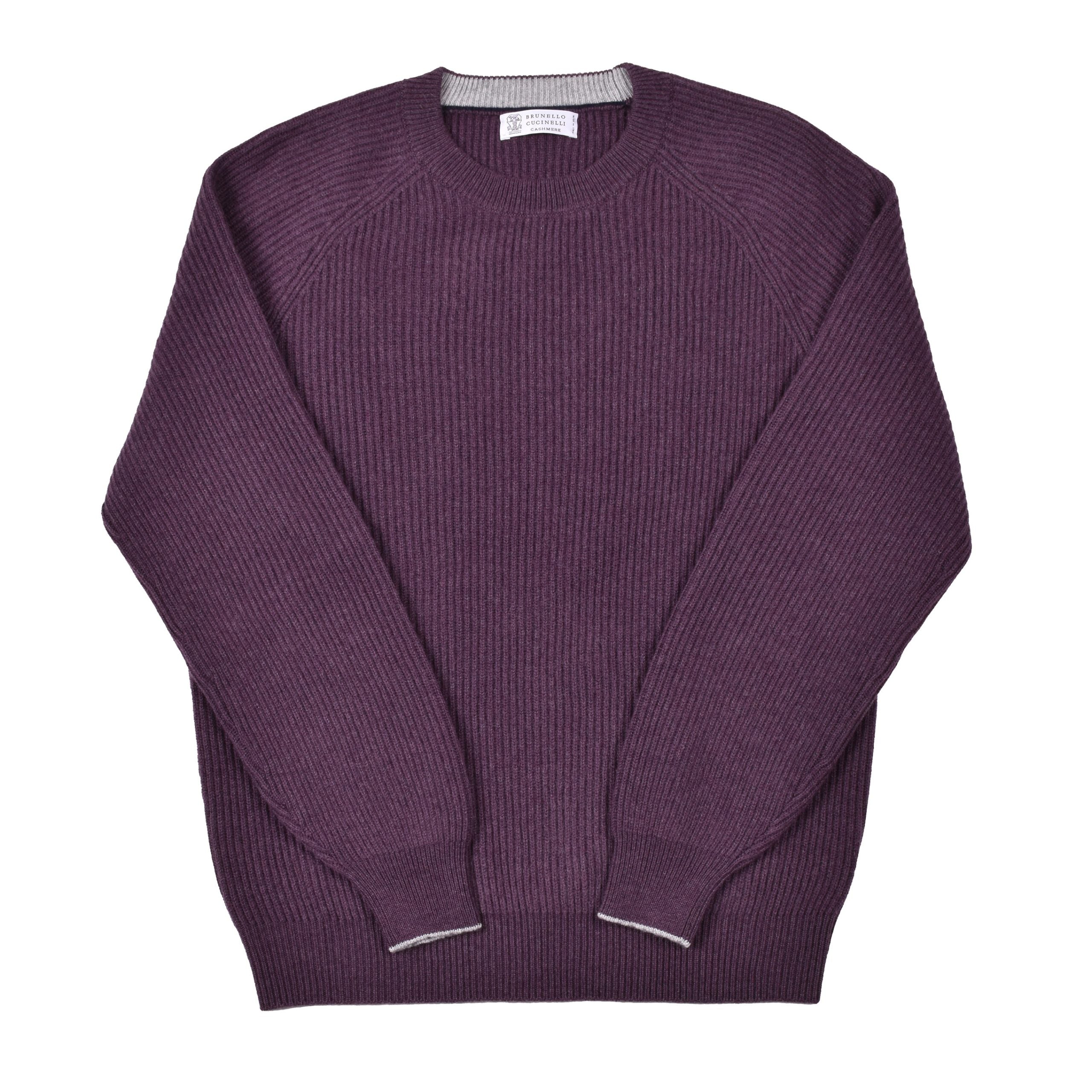 Brunello Cucinelli Purple Cashmere Cashmere Sweater
