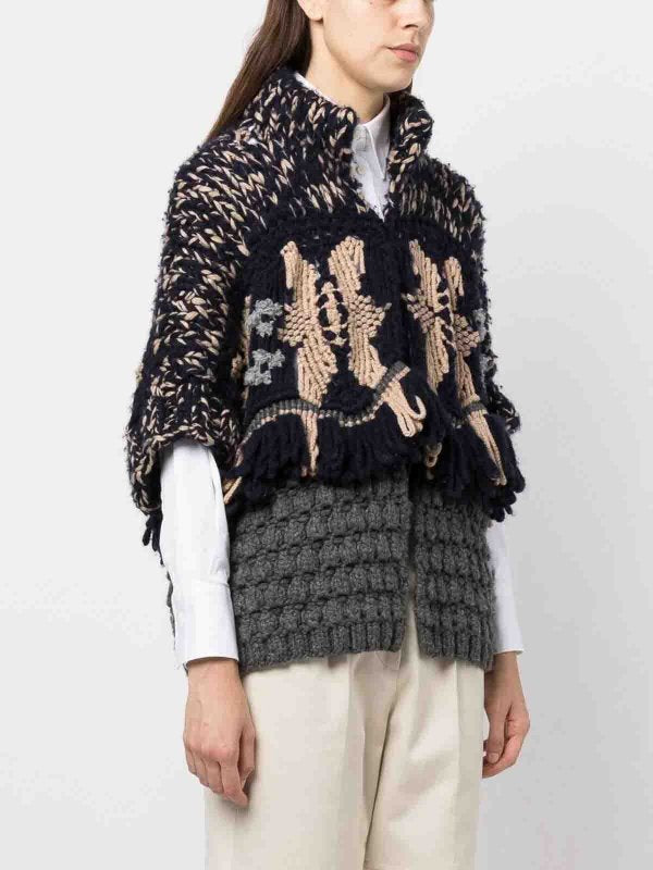 Brunello Cucinelli Bicolor Cashmere Cashmere Sweater
