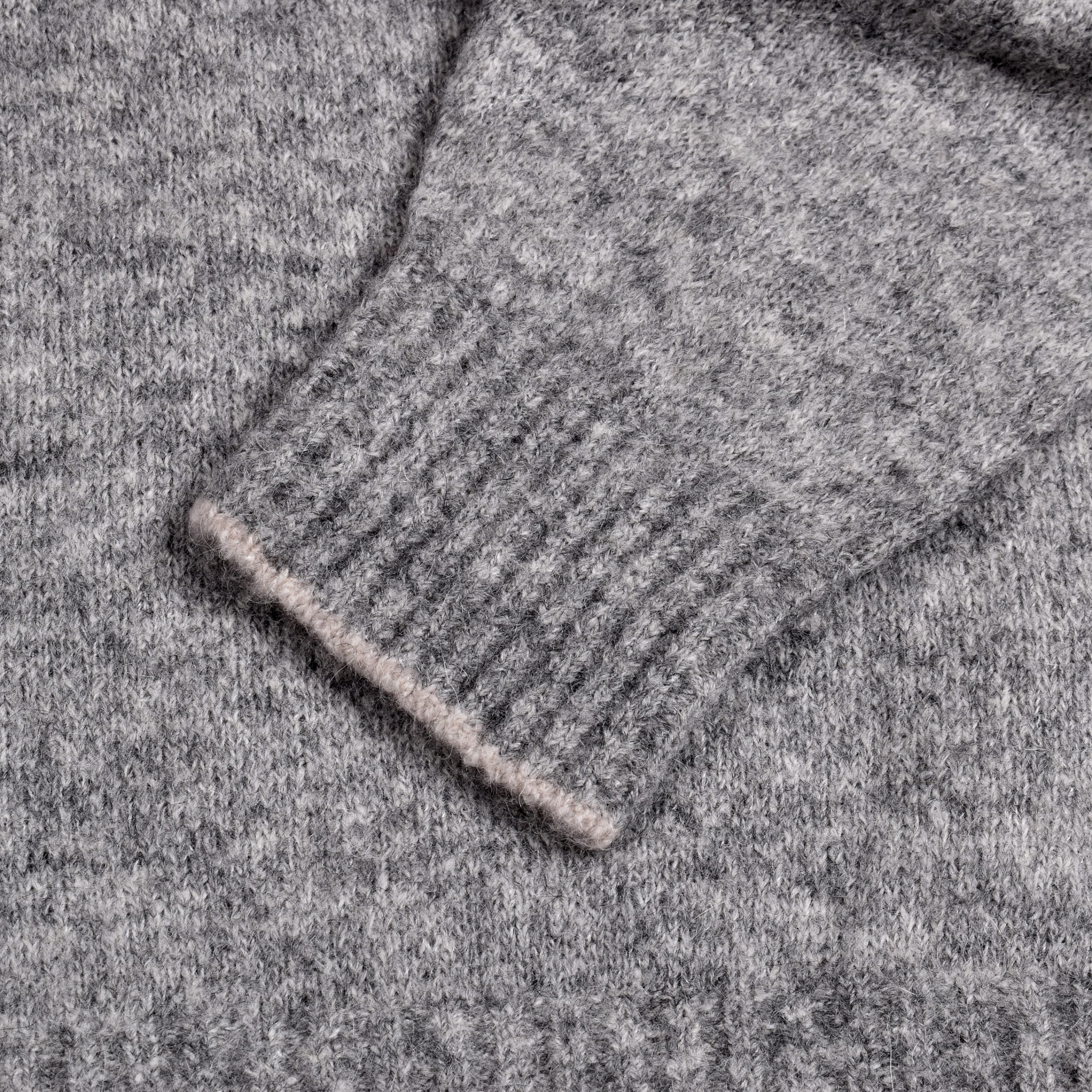 Brunello Cucinelli Gray Leather Sweatshirt