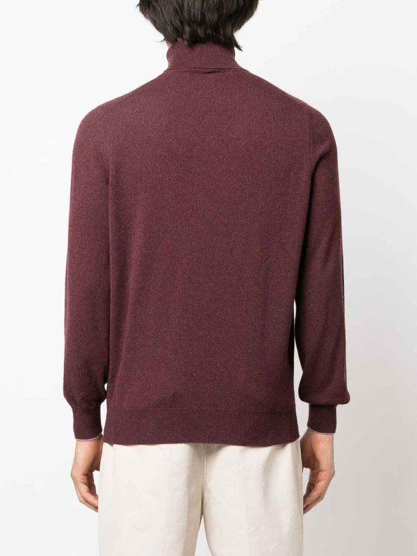 Brunello Cucinelli Bordeaux Cashmere Cashmere Sweater