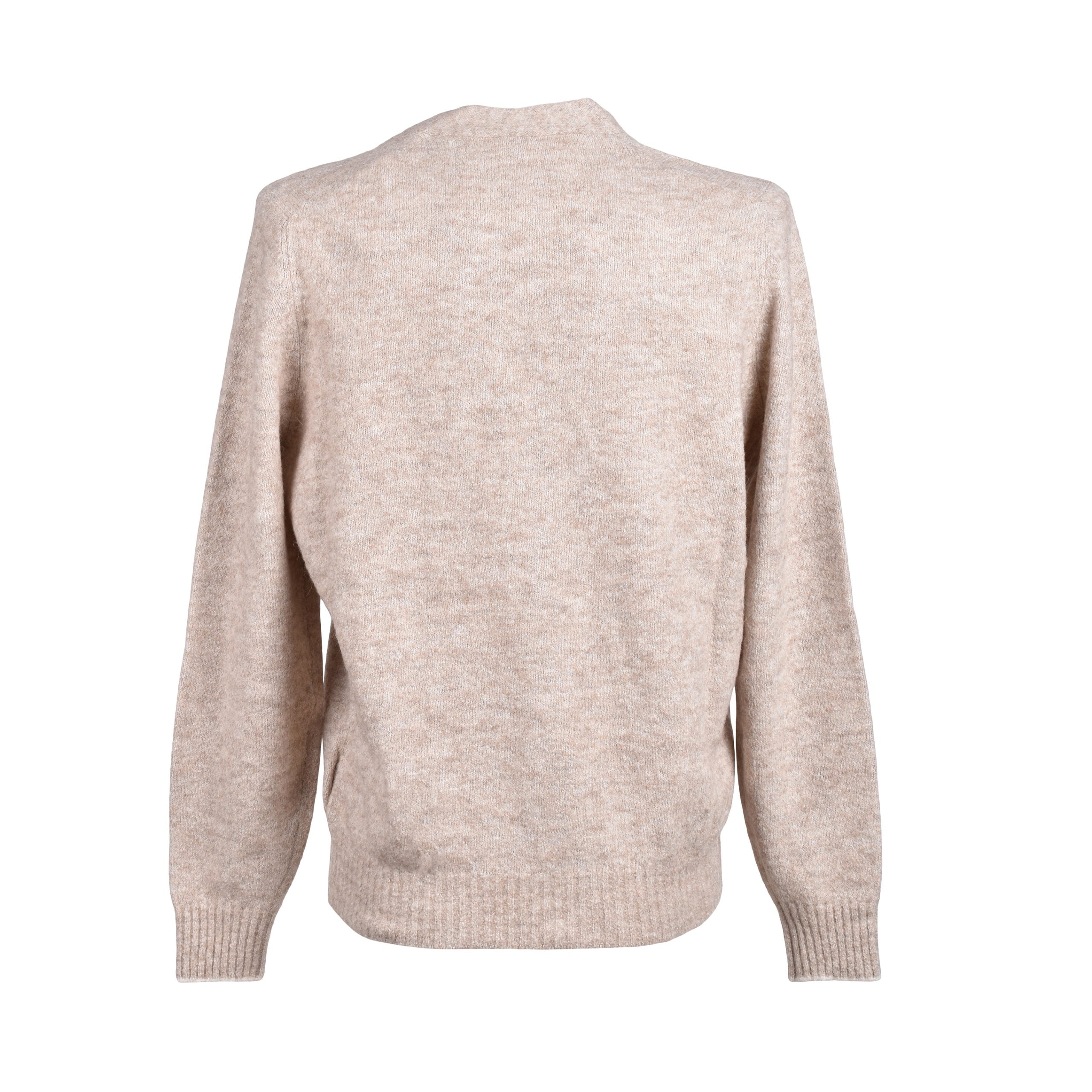 Brunello Cucinelli Beige Leather Sweatshirt