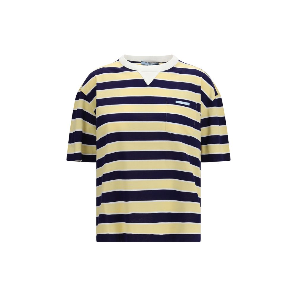 Prada Bicolor Cotton T-Shirt