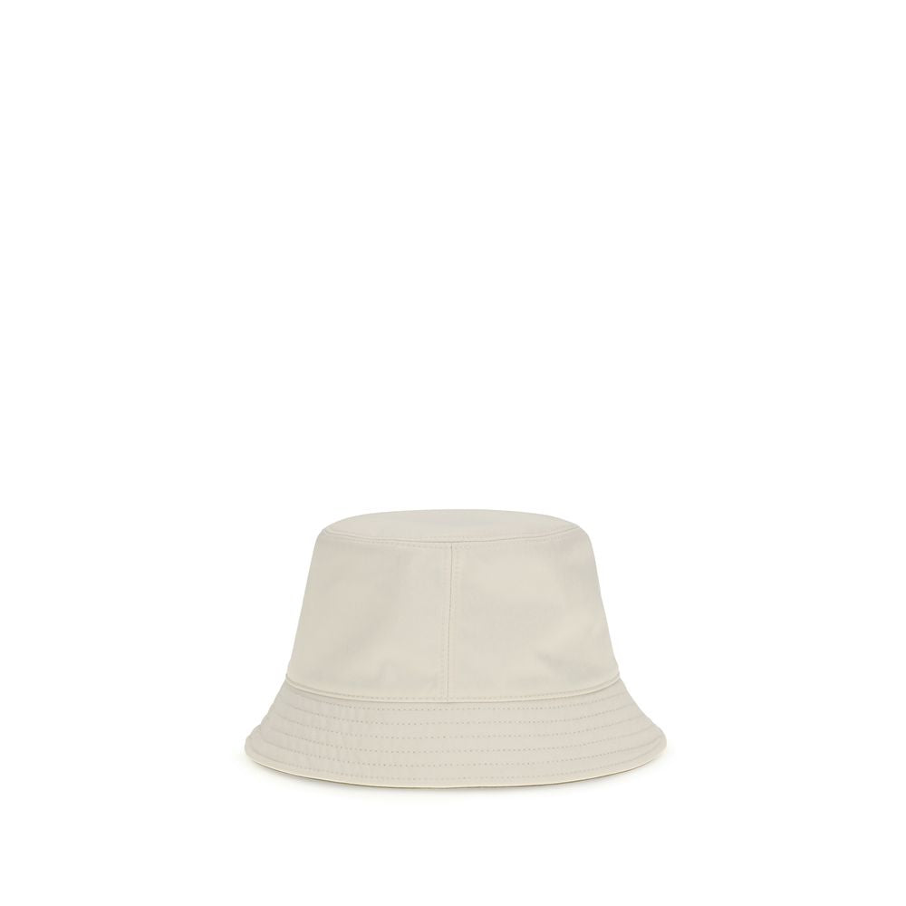 Moncler White Polyester Bucket Hat - Exquisite Reversible Luxury
