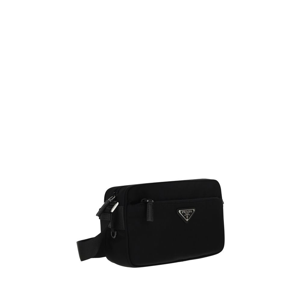 Prada Black Nylon Shoulder Bag - Refined Elegance in Haute Couture