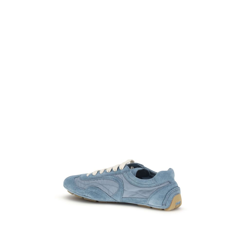 Prada Blue Lamb Ovis Aries Athletic Sneakers - Luxurious Comfort