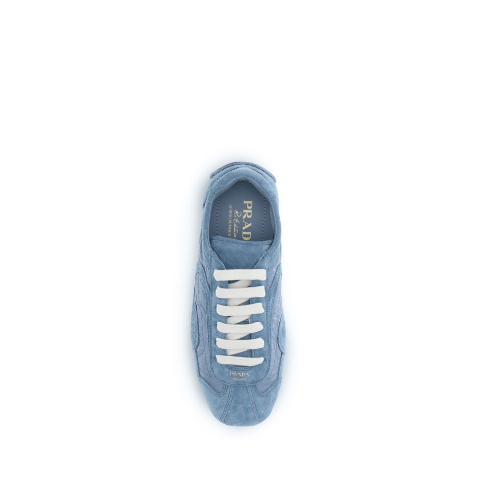 Prada Blue Lamb Ovis Aries Athletic Sneakers - Luxurious Comfort