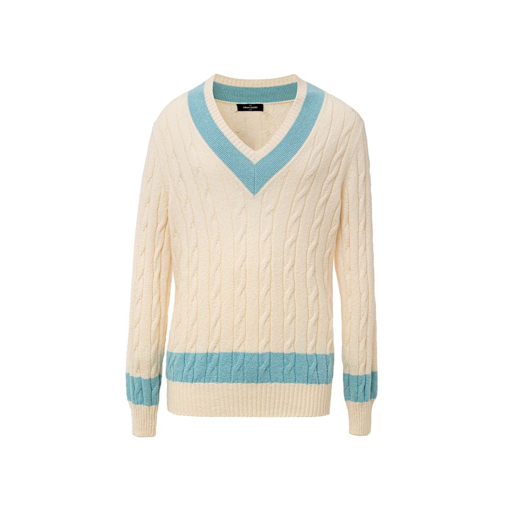 Discover the Gran Sasso White Cotton Sweatshirt, a blend of artisanal craftsmanship and luxurious comfort, perfect for those who embody elegance and sophistication.