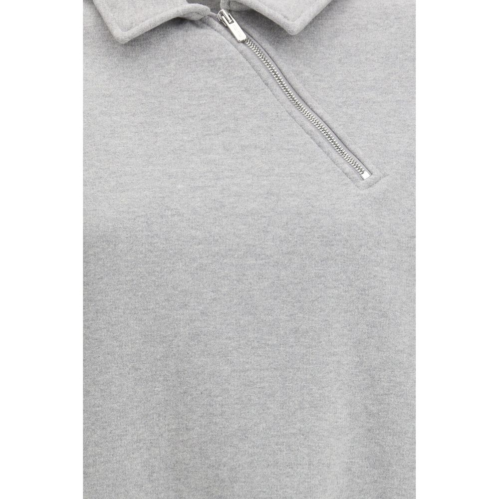 Miu Miu Gray Cotton Sweatshirt - Elegant Sporty Luxe Design